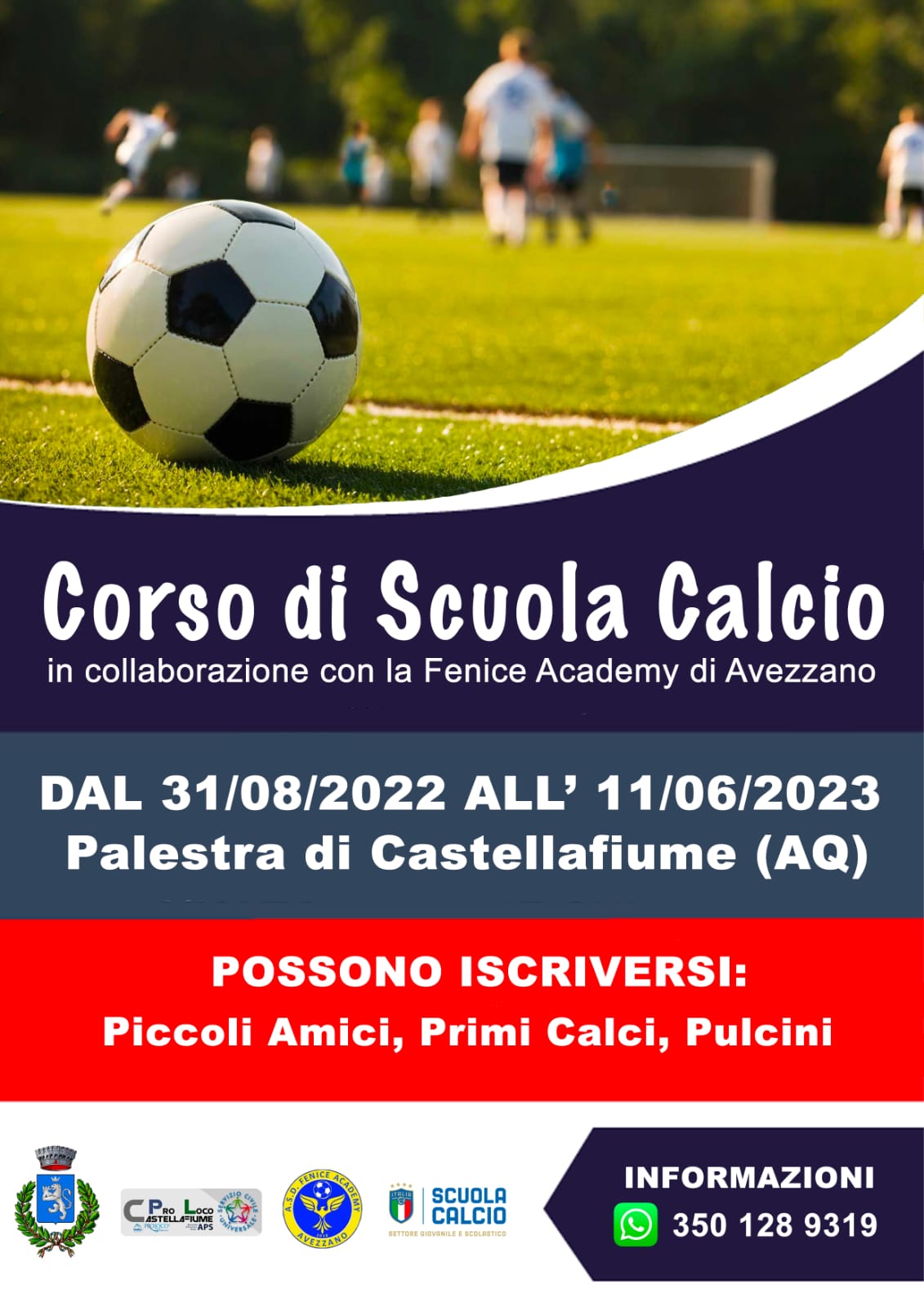 Corso di Scuola Calcio 2022/2023 - Pro Loco Castellafiume