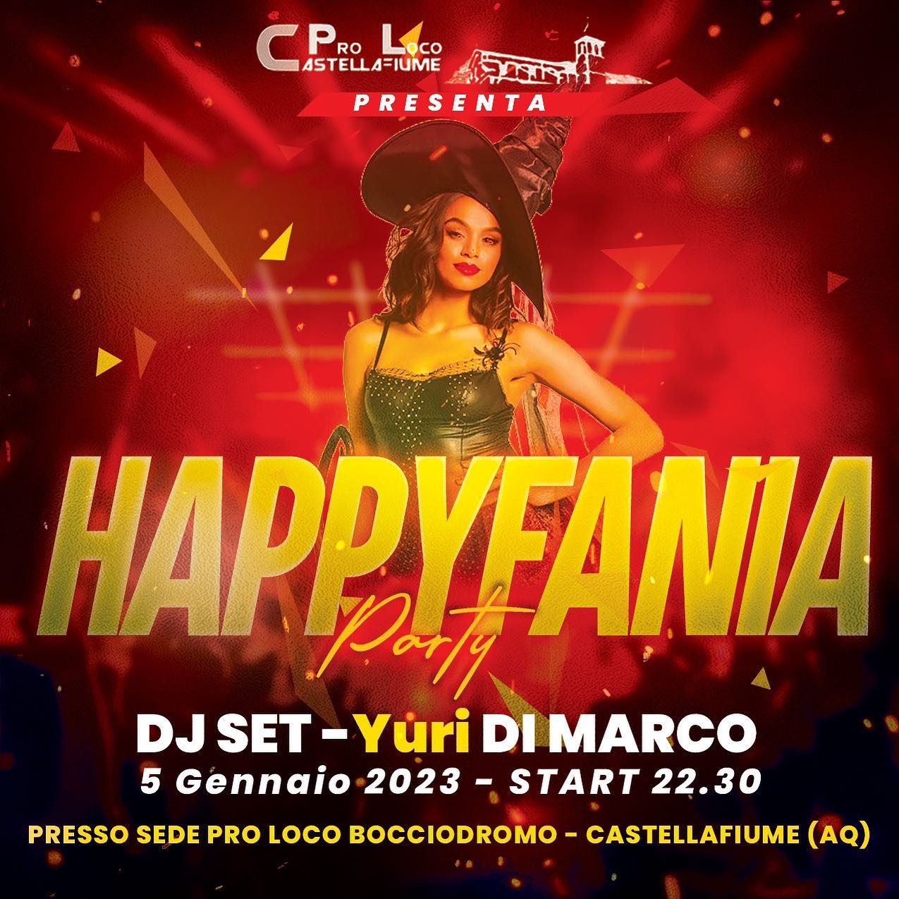 HAPPYFANIA party - 5 gennaio 2023 dalle 22:30 - Pro Loco Castellafiume