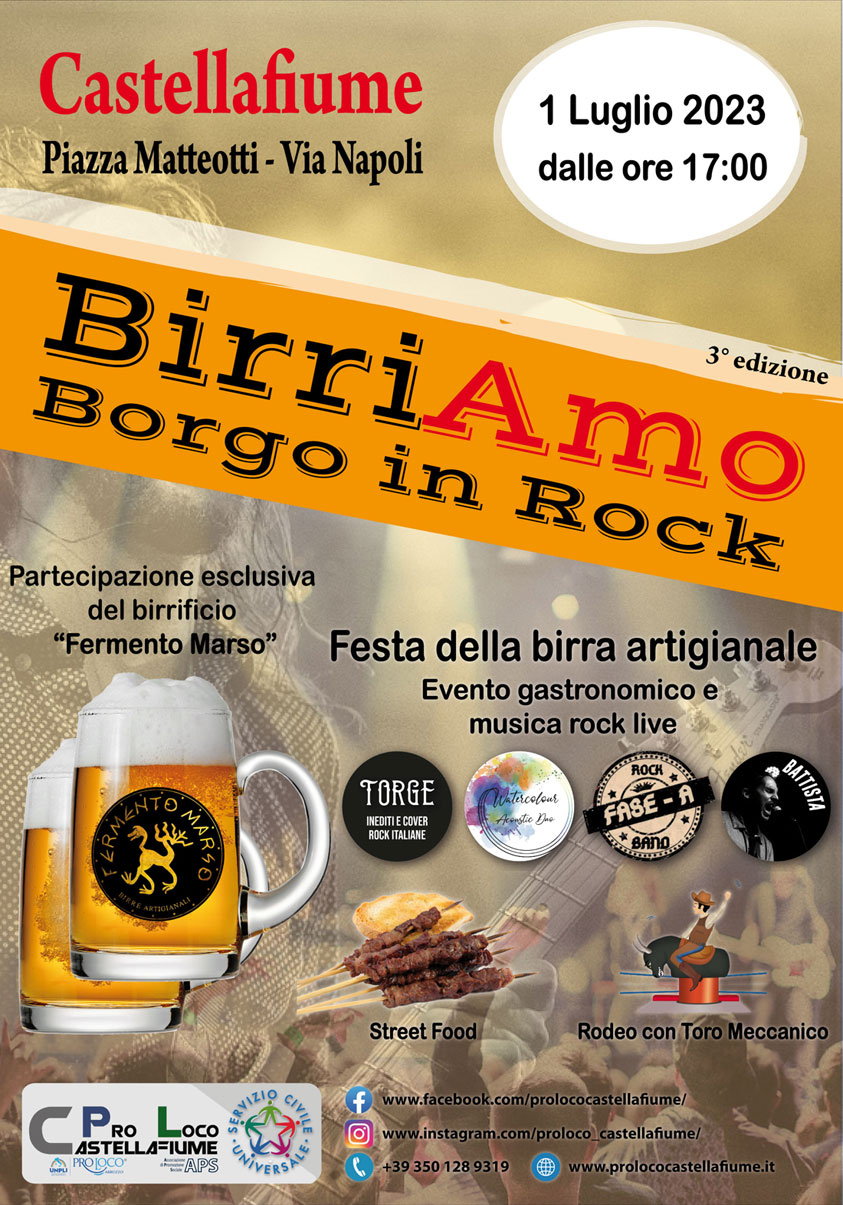 BIRRIAMO 3 edizione - Festa della Birra Artigianale - 01 Luglio 2023  dalle 17:00