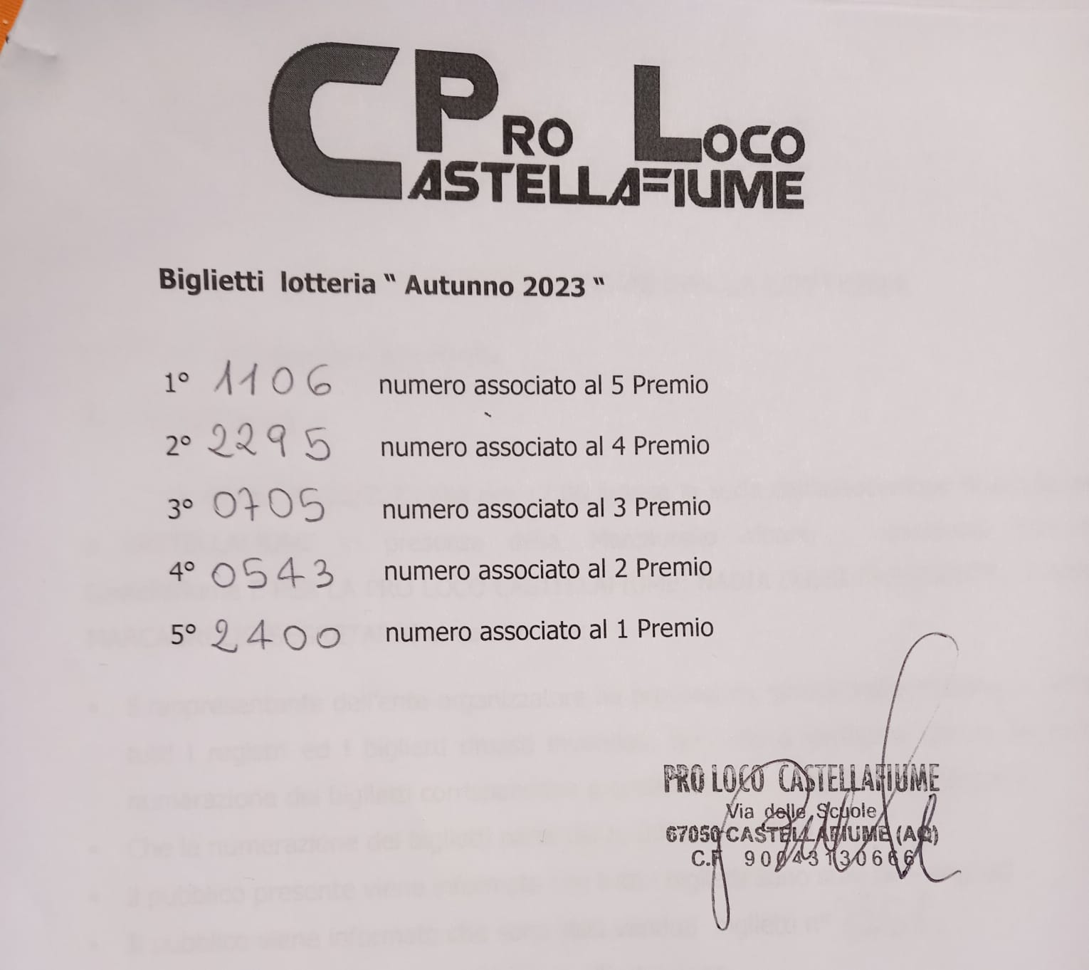 Estrazione del 1 novembre 2023 - lotteria  