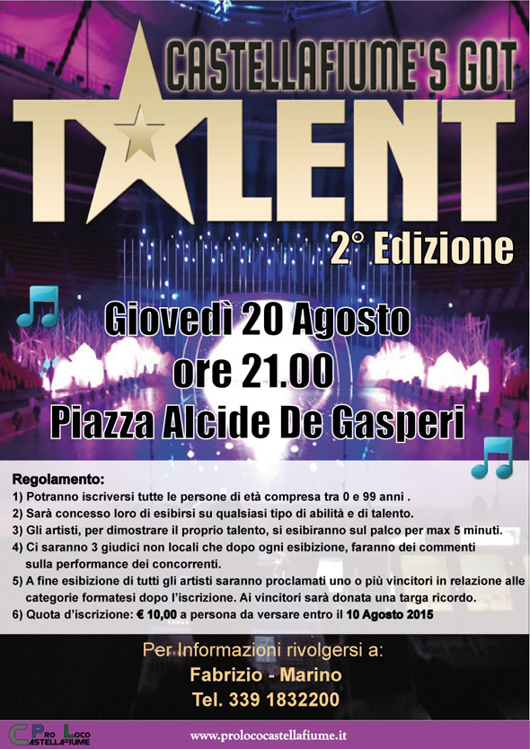 Castellafiume?s got Talent II Edizione