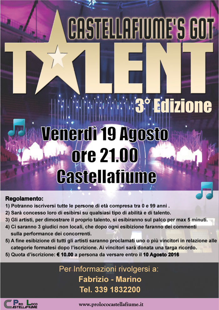 Castellafiume?s got Talent 3 edizione