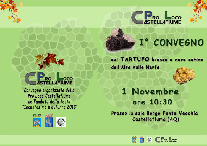 Pieghevole I Convegno sul Tartufo - pagina esterna